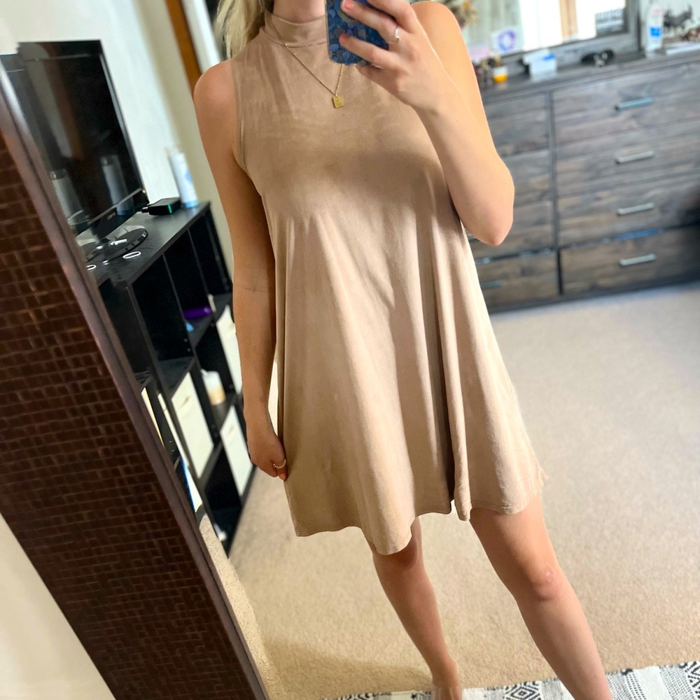 Tan Short Dress